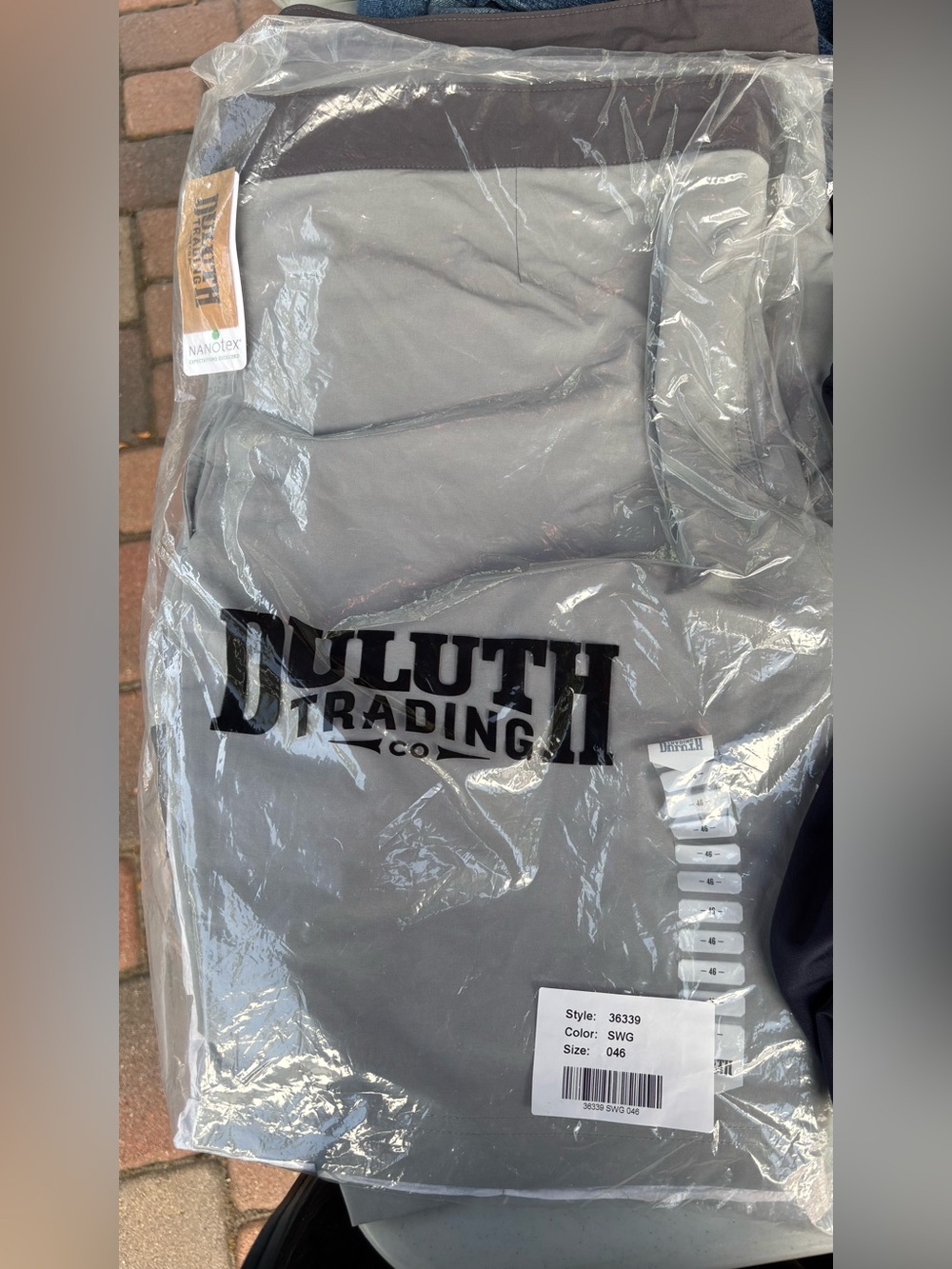 NIB Duluth Trading Co. Gray Short swim trunk size 46